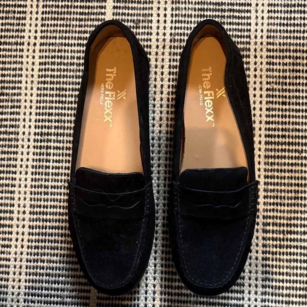 THE FLEXX Men's Elegant Black Slip-Ons